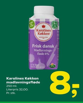 Coop 365 Karolines Køkken madlavningsfløde tilbud