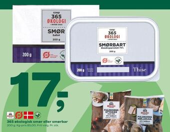 Coop 365 365 økologisk smør eller smørbar tilbud