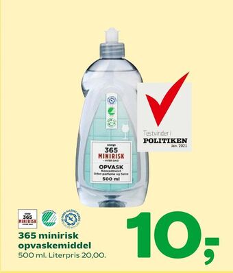 Coop 365 365 minirisk opvaskemiddel tilbud