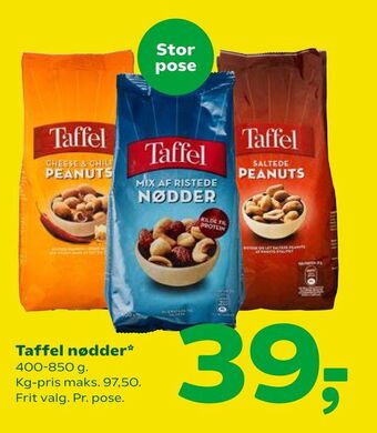 Coop 365 Taffel nødder* tilbud