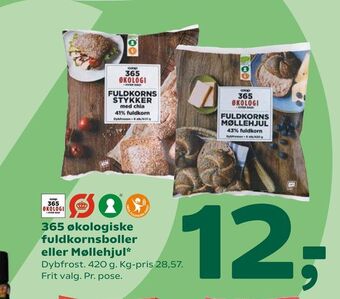 365 økologiske fuldkornsboller eller Møllehjul
