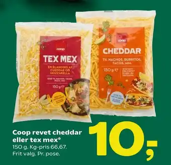 Coop 365 Coop revet cheddar eller tex mex tilbud