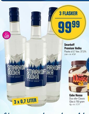 Otto Duborg Smarkoff Premium Vodka tilbud