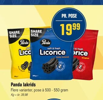 Otto Duborg Panda lakrids tilbud