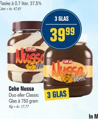 Otto Duborg Cebe Nussa tilbud