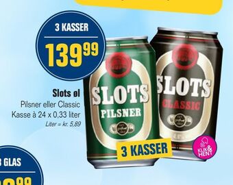 Otto Duborg Slots øl tilbud
