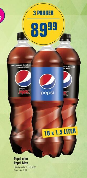 Otto Duborg Pepsi eller Pepsi Max tilbud