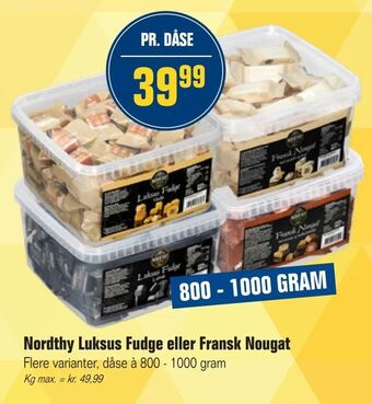 Otto Duborg Nordthy Luksus Fudge eller Fransk Nougat tilbud