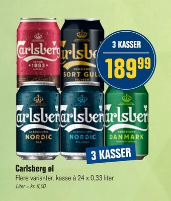 Otto Duborg Carlsberg øl tilbud
