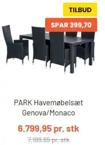 Silvan Park Havemøbelsæt Genova/Monaco tilbud