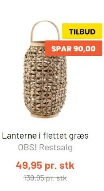 Lanterne i Flettet Græs