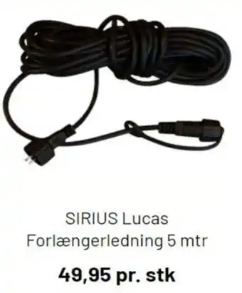 Silvan Sirius Lucas Forlængerledning 5mtr tilbud