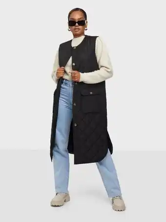 Only Onlnayra S/L Long Quilt Vest Cc Pn Veste