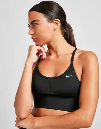 JD Sports Nike Training Longline Indy Sports Bra, Sort tilbud