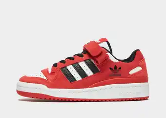 JD Sports Adidas Originals Forum Low Junior, Rød tilbud