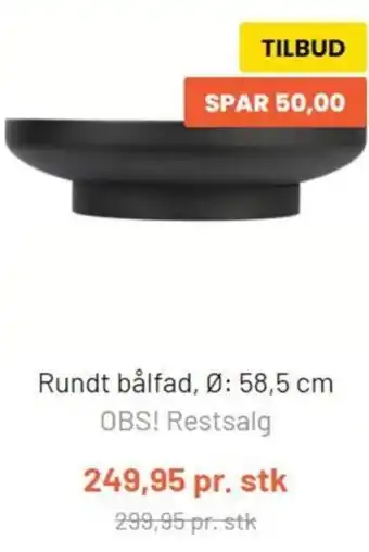 Silvan Rundt Bålfad 58,5cm tilbud