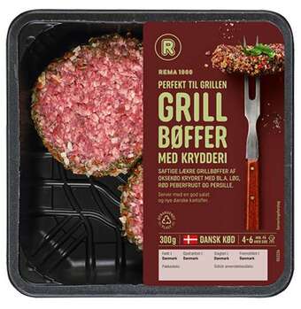 REMA 1000 Grillbøffer med krydderier, 300 g tilbud