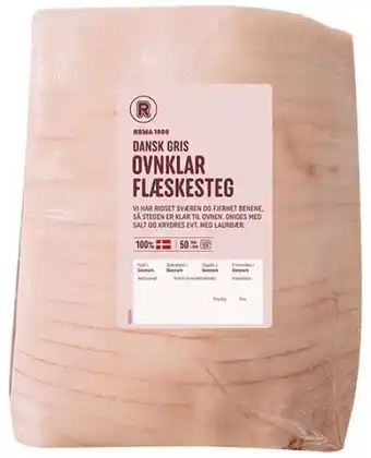 REMA 1000 Flæskesteg ovnklar, 0.5 kg tilbud