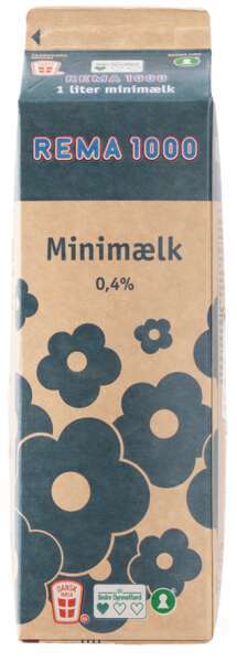 REMA 1000 Minimælk 0,4%, 1 l tilbud