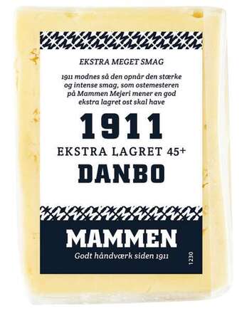 REMA 1000 1911 mammen ost 45+, 450 g tilbud