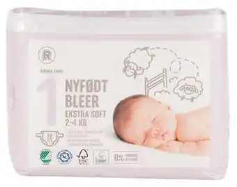 REMA 1000 Nyfødt bleer, 28 ct tilbud