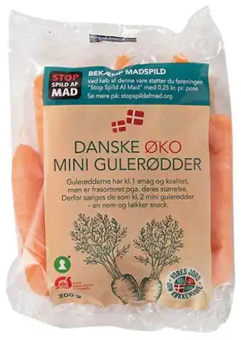 REMA 1000 Øko. mini gulerødder, 300 g tilbud