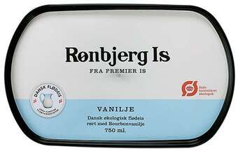 Vanilje flødeis, 750 ml