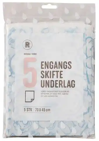 REMA 1000 Skifte underlag, 5 ct tilbud