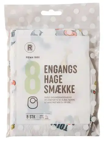 REMA 1000 Engangs hagesmække, 8 ct tilbud