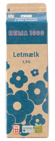 REMA 1000 Letmælk 1,5%, 1 l tilbud