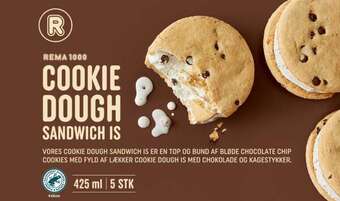 REMA 1000 Cookie sandwich is, 425 ml tilbud