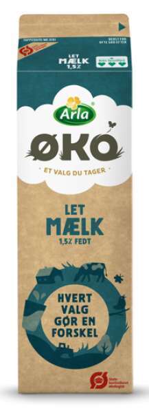 Letmælk 1,5%, 1 l