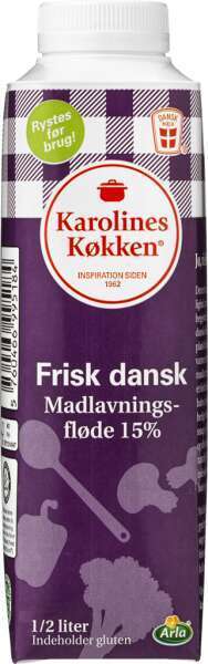 REMA 1000 Madlavningsfløde 15%, 0.5 l tilbud