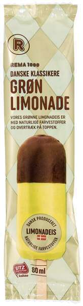 REMA 1000 Grøn limonadeis, 80 ml tilbud