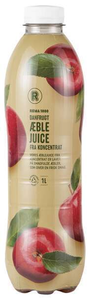 REMA 1000 Æble juice, 1 l tilbud