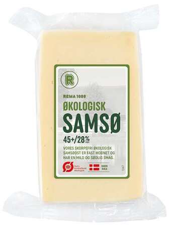 REMA 1000 Samsø ost 45+, 425 g tilbud