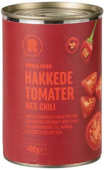 REMA 1000 Hakkede tomater, 400 g tilbud