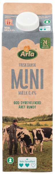 REMA 1000 Minimælk 0,4%, 1 l tilbud