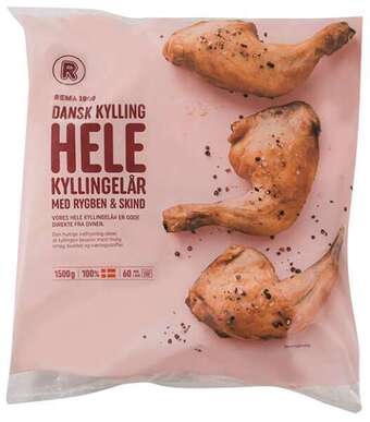 REMA 1000 Hele kyllingelår, 1500 g tilbud