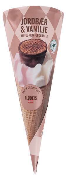 REMA 1000 Isvaffel m.flødebolle, 160 ml tilbud