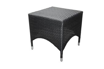 jem & fix Haveskammel Bogota sort alu og rattan - Sunlife tilbud