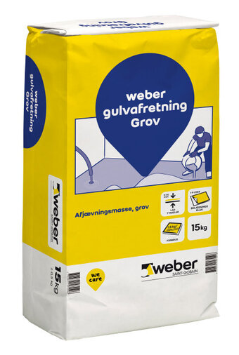 jem & fix Weber gulvafretning grov - 15 kg tilbud