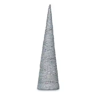 Kop & Kande Kegle med LED lys sølv 80 cm tilbud