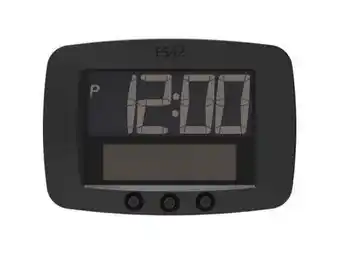 Park Solar Digital 5010 Elektronisk P-skive - Solcelleteknologi - Automatisk vinter/sommertid - Sort
