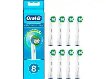 Imerco Oral-B Precision Clean Tandbørstehoved - 8 stk. - Med CleanMaximiser-teknologi - Passer til alle Oral-B el-tandbørster undtag tilbud
