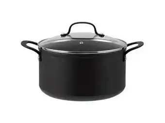 Imerco Pillivuyt Gourmet Arc Gryde med glaslåg - 5,5 liter - Aluminium - Sort tilbud