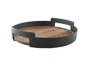 Imerco Eva Solo Nordic Kitchen Serveringsbakke - Ø 35 cm - Egetræ/kunststof - Sort tilbud