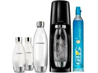 Imerco SodaStream Spirit Megapack - Inkl. 4 flasker samt kulsyrecylinder - Sort - Imerco edition tilbud