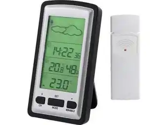 Imerco OurTime Vejrstation 1280 - H 14 x B 8 cm - Grå/sort tilbud