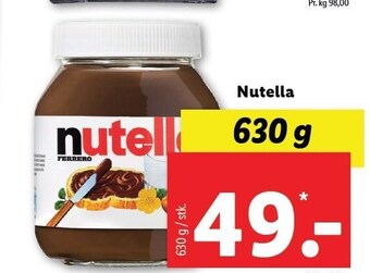 Lidl Nutella tilbud
